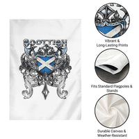 Scottish Heritage Crest Gothic Garden Flag Medieval Flag and Sword Celtic Pride - Wonder Print Shop