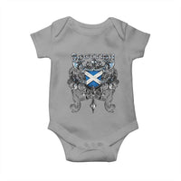 Scottish Heritage Crest Gothic Baby Onesie Medieval Flag and Sword Celtic Pride - Wonder Print Shop