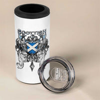 Scottish Heritage Crest Gothic 4 in 1 Can Cooler Tumbler Medieval Flag and Sword Celtic Pride - Wonder Print Shop