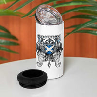 Scottish Heritage Crest Gothic 4 in 1 Can Cooler Tumbler Medieval Flag and Sword Celtic Pride - Wonder Print Shop