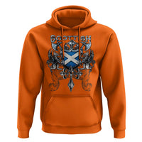 Scottish Heritage Crest Gothic Hoodie Medieval Flag and Sword Celtic Pride - Wonder Print Shop