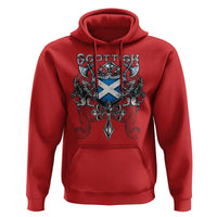 Scottish Heritage Crest Gothic Hoodie Medieval Flag and Sword Celtic Pride - Wonder Print Shop