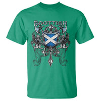 Scottish Heritage Crest Gothic T Shirt Medieval Flag and Sword Celtic Pride - Wonder Print Shop