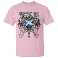 Scottish Heritage Crest Gothic T Shirt Medieval Flag and Sword Celtic Pride - Wonder Print Shop