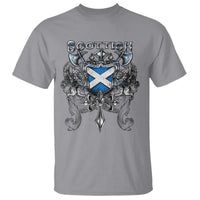 Scottish Heritage Crest Gothic T Shirt Medieval Flag and Sword Celtic Pride - Wonder Print Shop