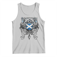 Scottish Heritage Crest Gothic Tank Top Medieval Flag and Sword Celtic Pride - Wonder Print Shop
