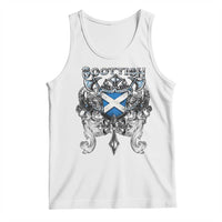 Scottish Heritage Crest Gothic Tank Top Medieval Flag and Sword Celtic Pride - Wonder Print Shop