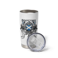 Scottish Heritage Crest Gothic Tumbler Cup Medieval Flag and Sword Celtic Pride - Wonder Print Shop