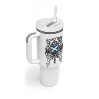 Scottish Heritage Crest Gothic Tumbler With Handle Medieval Flag and Sword Celtic Pride - Wonder Print Shop