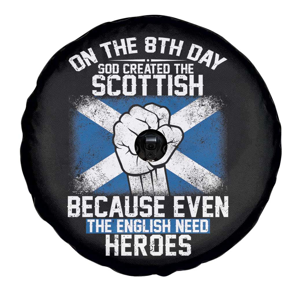 On the 8th Day God Created the Scottish Spare Tire Cover Funny Heroic Scotland Pride - Wonder Print Shop