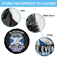 On the 8th Day God Created the Scottish Spare Tire Cover Funny Heroic Scotland Pride - Wonder Print Shop