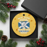 On the 8th Day God Created the Scottish Ceramic Ornament Funny Heroic Scotland Pride - Wonder Print Shop