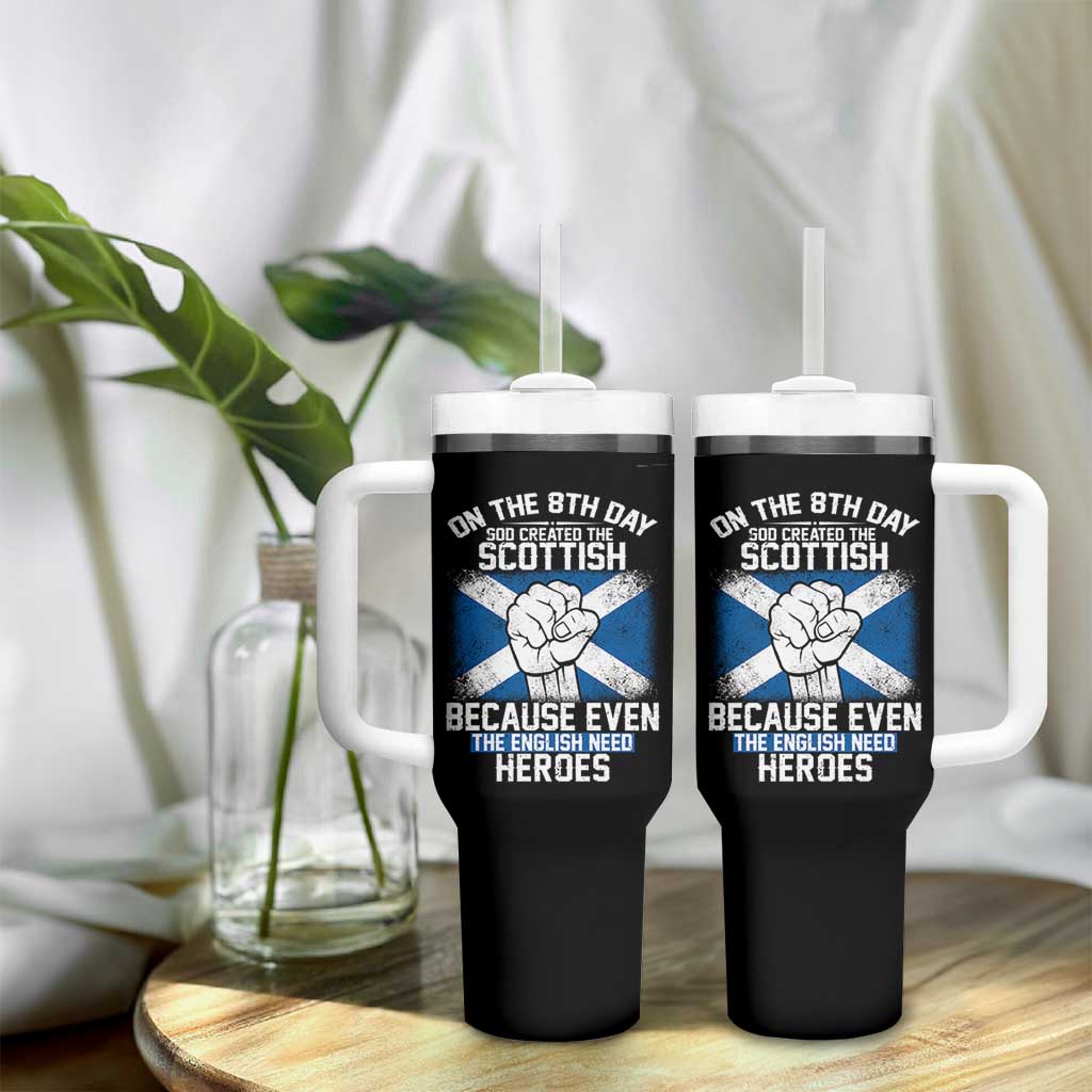 On the 8th Day God Created the Scottish Tumbler With Handle Funny Heroic Scotland Pride - Wonder Print Shop