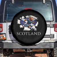 Funny Highland Cow in Kilt Footballer Spare Tire Cover We'll Be Coming Scottish Pride Football Fans - Wonder Print Shop