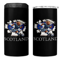Funny Highland Cow in Kilt Footballer 4 in 1 Can Cooler Tumbler We'll Be Coming Scottish Pride Football Fans - Wonder Print Shop
