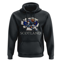 Funny Highland Cow in Kilt Footballer Hoodie We'll Be Coming Scottish Pride Football Fans - Wonder Print Shop