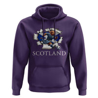 Funny Highland Cow in Kilt Footballer Hoodie We'll Be Coming Scottish Pride Football Fans - Wonder Print Shop