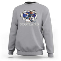 Funny Highland Cow in Kilt Footballer Sweatshirt We'll Be Coming Scottish Pride Football Fans - Wonder Print Shop