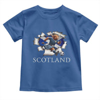 Funny Highland Cow in Kilt Footballer Toddler T Shirt We'll Be Coming Scottish Pride Football Fans - Wonder Print Shop