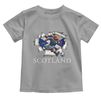 Funny Highland Cow in Kilt Footballer Toddler T Shirt We'll Be Coming Scottish Pride Football Fans - Wonder Print Shop
