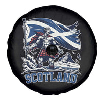 Scottish Warrior Spare Tire Cover Brave Highland Hero Scotland Flag - Wonder Print Shop