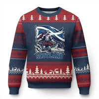 Scottish Warrior Ugly Christmas Sweater Brave Highland Hero Scotland Flag - Wonder Print Shop