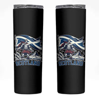 Scottish Warrior Skinny Tumbler Brave Highland Hero Scotland Flag - Wonder Print Shop