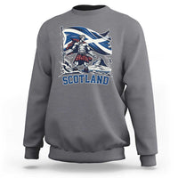 Scottish Warrior Sweatshirt Brave Highland Hero Scotland Flag - Wonder Print Shop