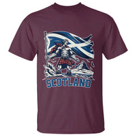 Scottish Warrior T Shirt Brave Highland Hero Scotland Flag - Wonder Print Shop