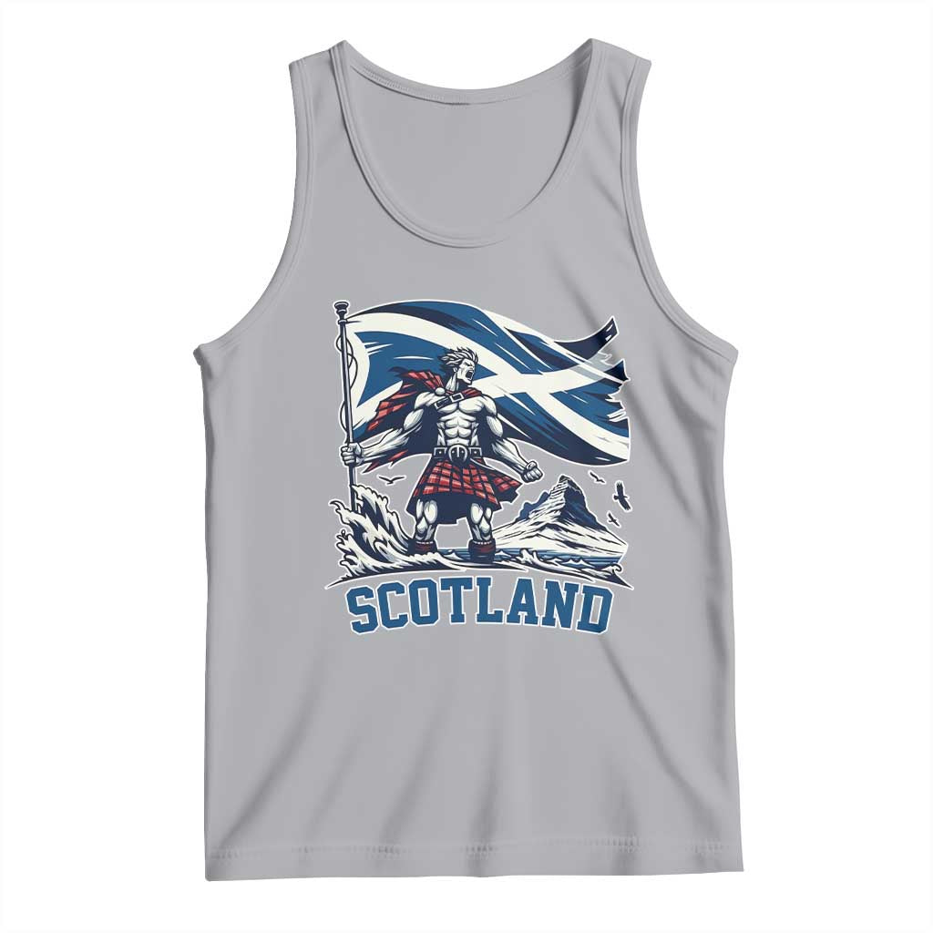 Scottish Warrior Tank Top Brave Highland Hero Scotland Flag - Wonder Print Shop