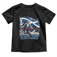 Scottish Warrior Toddler T Shirt Brave Highland Hero Scotland Flag - Wonder Print Shop