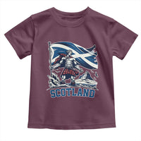 Scottish Warrior Toddler T Shirt Brave Highland Hero Scotland Flag - Wonder Print Shop