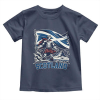 Scottish Warrior Toddler T Shirt Brave Highland Hero Scotland Flag - Wonder Print Shop