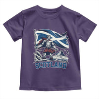 Scottish Warrior Toddler T Shirt Brave Highland Hero Scotland Flag - Wonder Print Shop