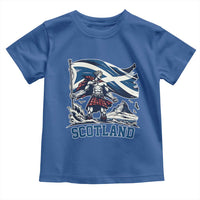 Scottish Warrior Toddler T Shirt Brave Highland Hero Scotland Flag - Wonder Print Shop