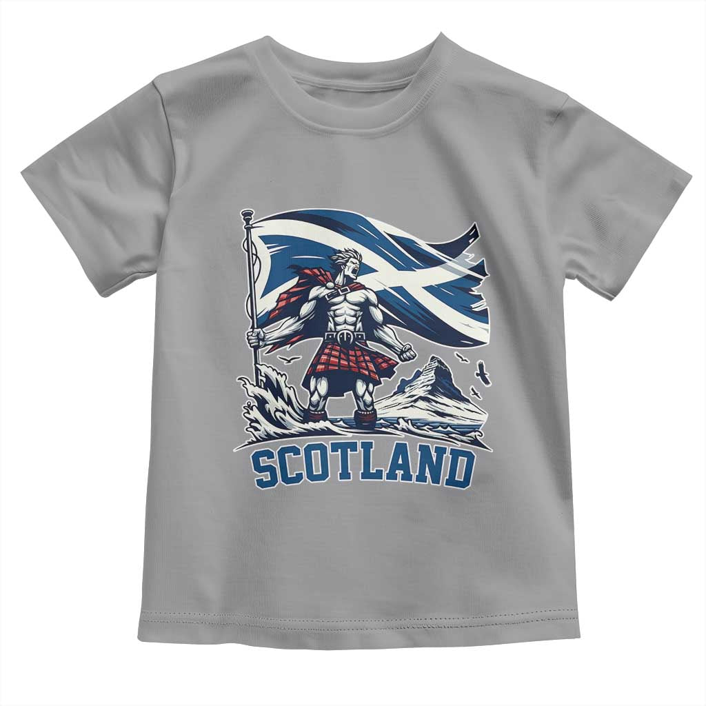 Scottish Warrior Toddler T Shirt Brave Highland Hero Scotland Flag - Wonder Print Shop