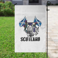 Roaring Scottish Lion Crest Garden Flag Thistle Scotland Flag Emblem for Brave Highlanders - Wonder Print Shop