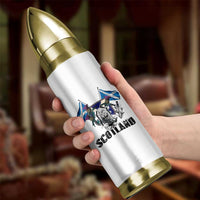 Roaring Scottish Lion Crest Bullet Tumbler Thistle Scotland Flag Emblem for Brave Highlanders - Wonder Print Shop
