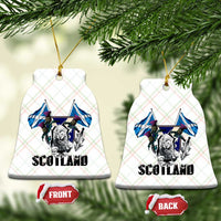Roaring Scottish Lion Crest Ceramic Ornament Thistle Scotland Flag Emblem for Brave Highlanders - Wonder Print Shop