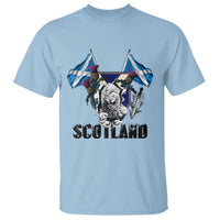 Roaring Scottish Lion Crest T Shirt Thistle Scotland Flag Emblem for Brave Highlanders - Wonder Print Shop