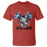Roaring Scottish Lion Crest T Shirt Thistle Scotland Flag Emblem for Brave Highlanders - Wonder Print Shop
