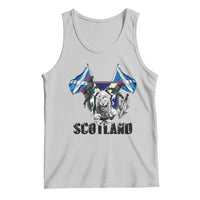 Roaring Scottish Lion Crest Tank Top Thistle Scotland Flag Emblem for Brave Highlanders - Wonder Print Shop