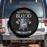Scottish Blood Running Through My Veins Spare Tire Cover Viking Axe and Sword Heritage - Wonder Print Shop