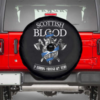 Scottish Blood Running Through My Veins Spare Tire Cover Viking Axe and Sword Heritage - Wonder Print Shop
