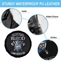 Scottish Blood Running Through My Veins Spare Tire Cover Viking Axe and Sword Heritage - Wonder Print Shop
