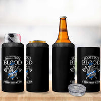 Scottish Blood Running Through My Veins 4 in 1 Can Cooler Tumbler Viking Axe and Sword Heritage - Wonder Print Shop