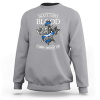 Scottish Blood Running Through My Veins Sweatshirt Viking Axe and Sword Heritage - Wonder Print Shop