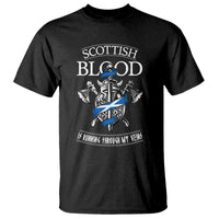 Scottish Blood Running Through My Veins T Shirt Viking Axe and Sword Heritage - Wonder Print Shop