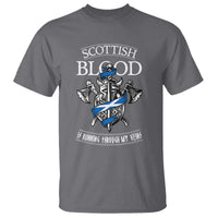 Scottish Blood Running Through My Veins T Shirt Viking Axe and Sword Heritage - Wonder Print Shop