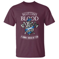 Scottish Blood Running Through My Veins T Shirt Viking Axe and Sword Heritage - Wonder Print Shop